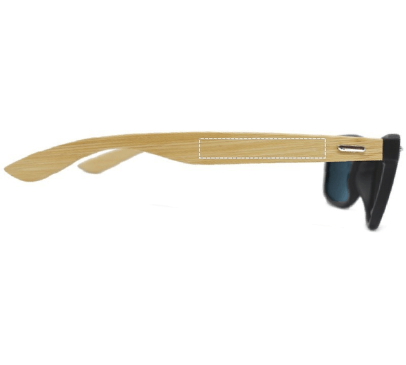 Sunglasses with bamboo arms